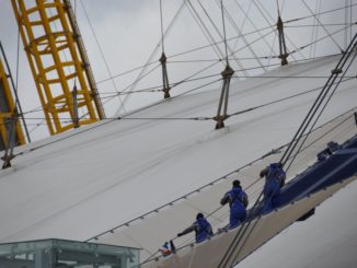 England, London, O2 – two buildings, Mar. 2014