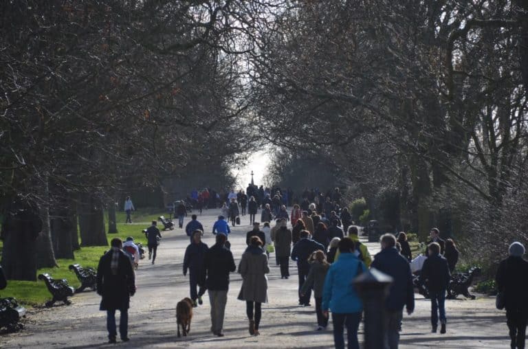 イングランド、ロンドン－公園を歩く 2014年2月 (ロンドン)
