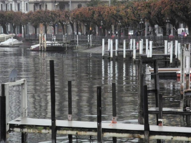 Switzerland, Lugano – water edge, Oct.2014