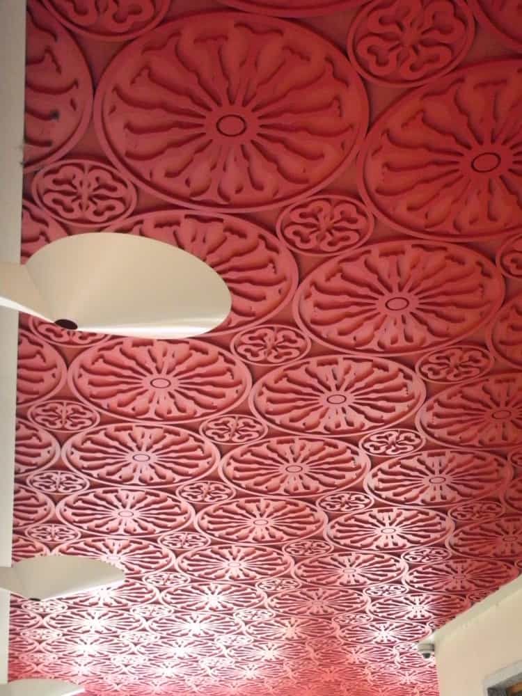 Switzerland, Lugano – red ceiling, Oct.2014