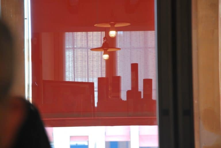 Lugo – red reflection, Feb.2015 (Emilia-Romaña)