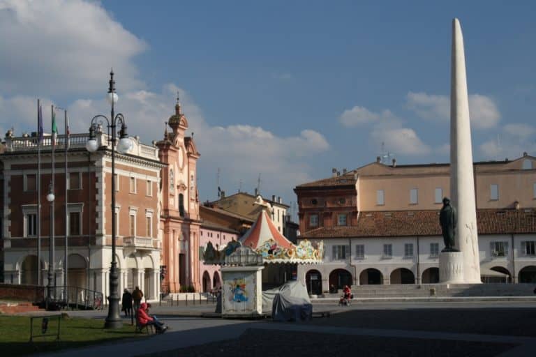 Lugo – view of the square, Feb.2015 (Emilia-Romaña)