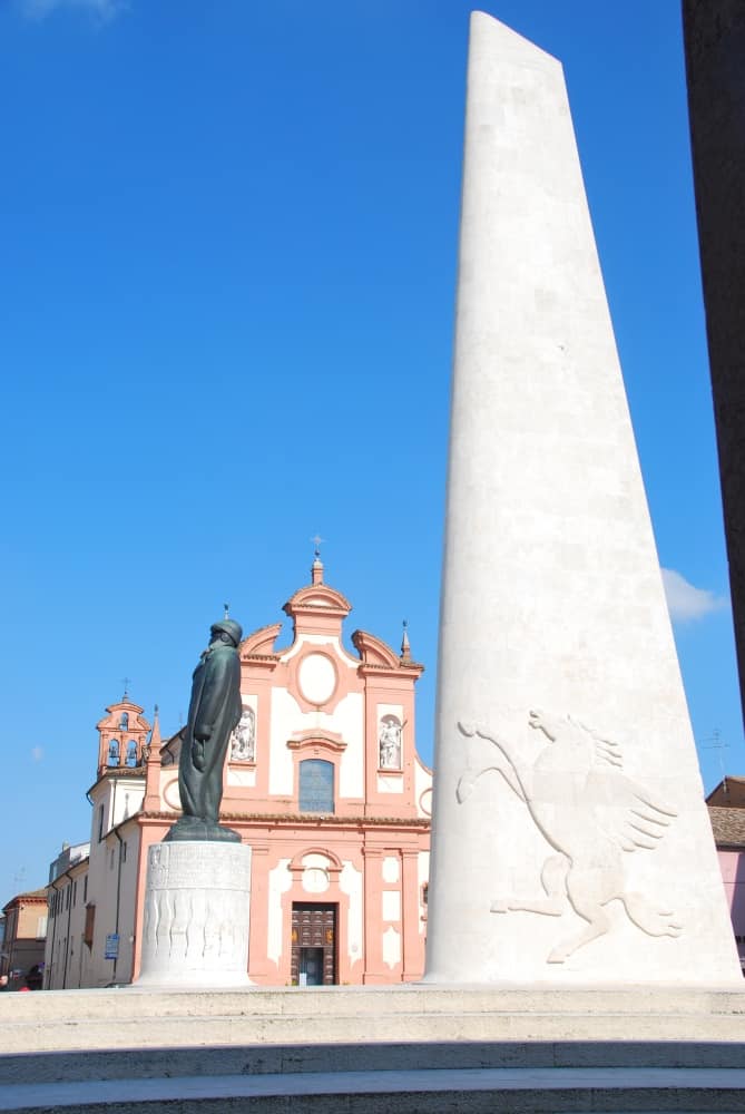 Lugo – white monument, Feb.2015 (Emilia-Romaña)