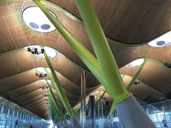 the airport in Madrid, Spain