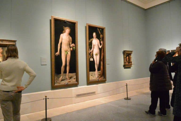 Madrid, Prado museum – Adam and Eva by Durer, Jan.2018 (Madrid)