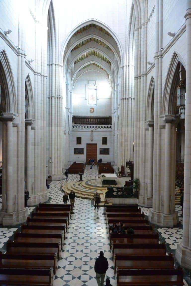 Madrid, Almudena Cathedral – nave, Jan.2018 (Madrid)
