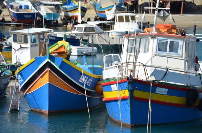 Malta, Gozo – boats, Feb. 2013 (Gozo)