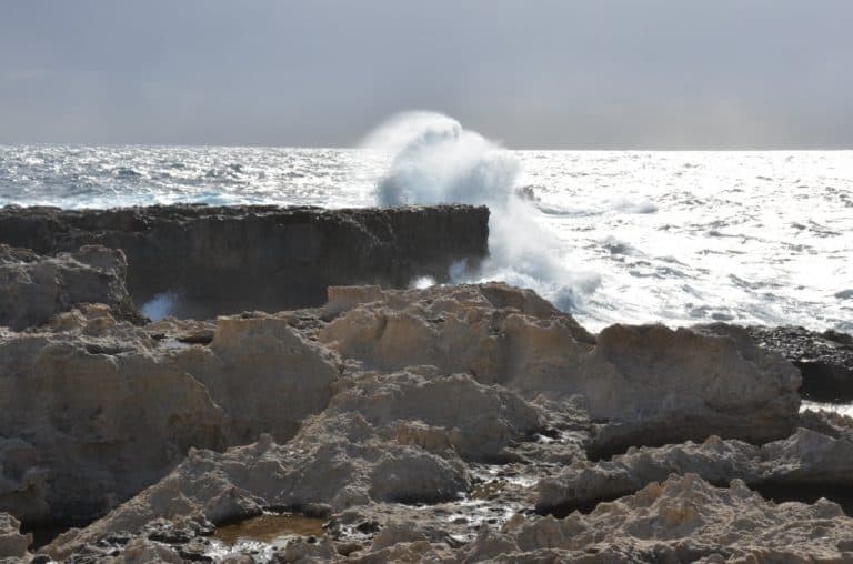 Malta, Gozo – splash, Feb. 2013 (Gozo)
