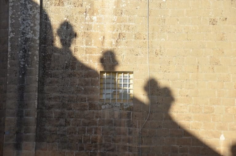 Malta, Mdina – shadow, Feb. 2013 (Mdia)