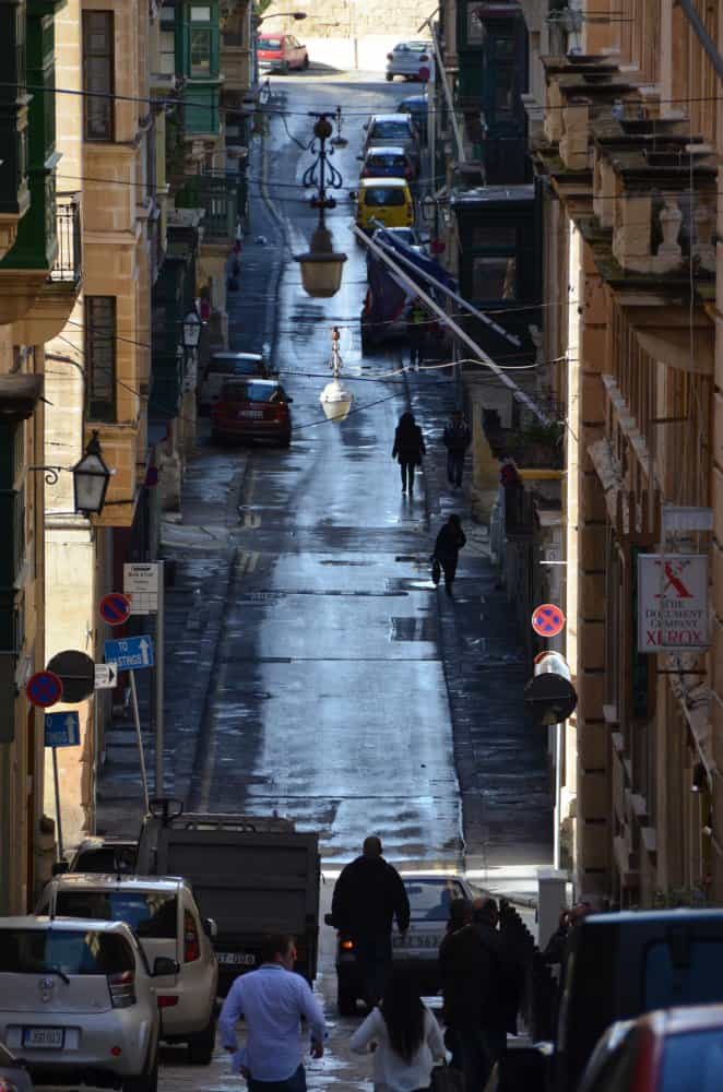 Una città con molte salite , La Valletta