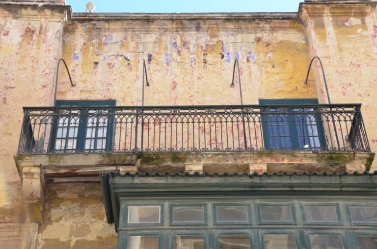 Malta, Valletta – old house, Feb.2013 (Valletta)