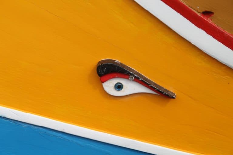 Malta, Marsaxlokk – the eye of the boat, Feb. 2013