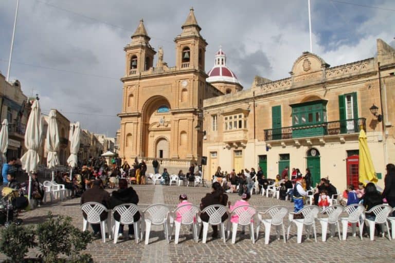 Malta, Marsaxlokk – ready for carnival, Feb. 2013
