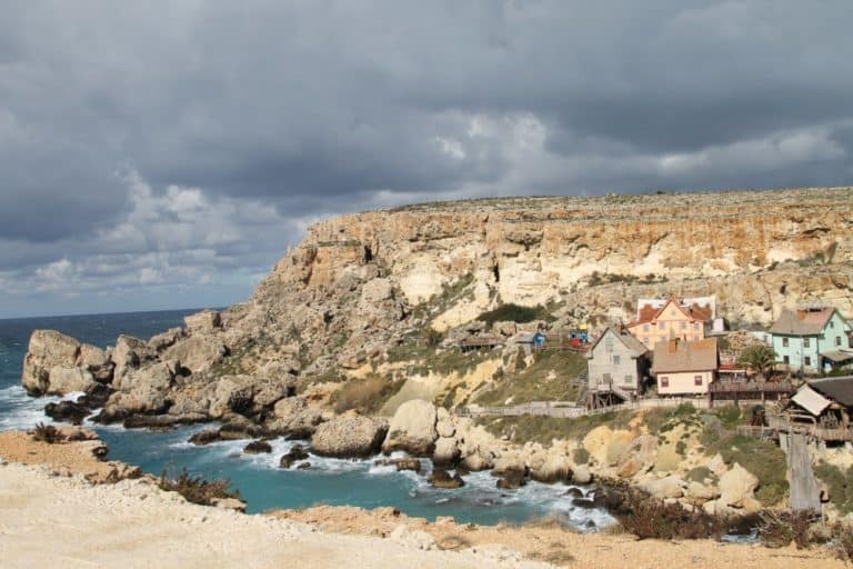 Malta, Gozo- Il villaggio di Braccio di ferro, febbraio 2013