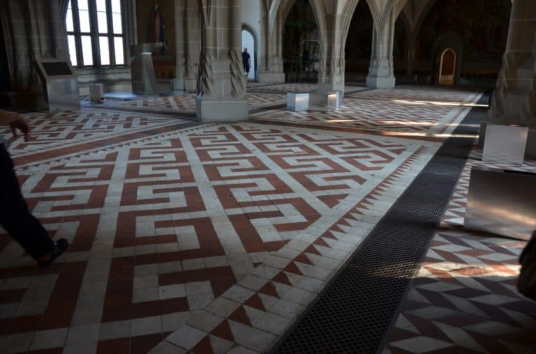 castle – pattern of the floor, Aug.2015 (Meissen)