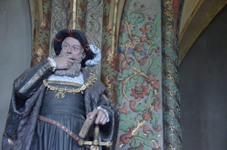 castle – bearded statue, Aug.2015 (Meissen)