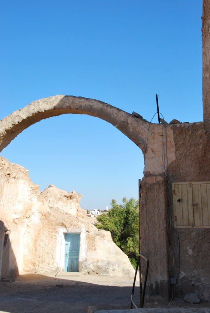 Tunisia, Metameur – blue door, Dec. 2008 (Medenine)