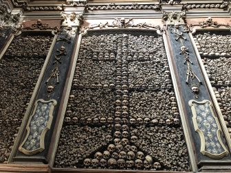 Italy-Milan-Church of San Bernardino-bone chapel-wall-bones