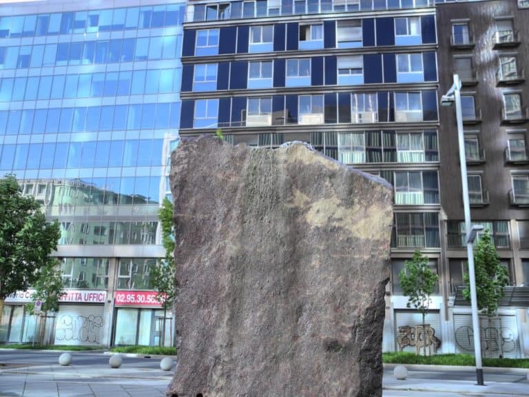 Italy, Milan – buildings and rock, May 2014 (Milan)