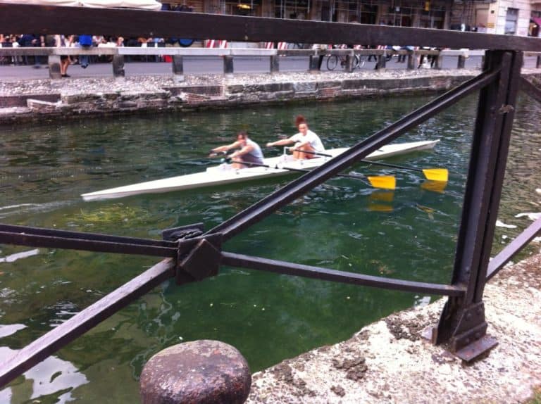 Italy, Milan, Navigli – row, July 2013 (Milan)