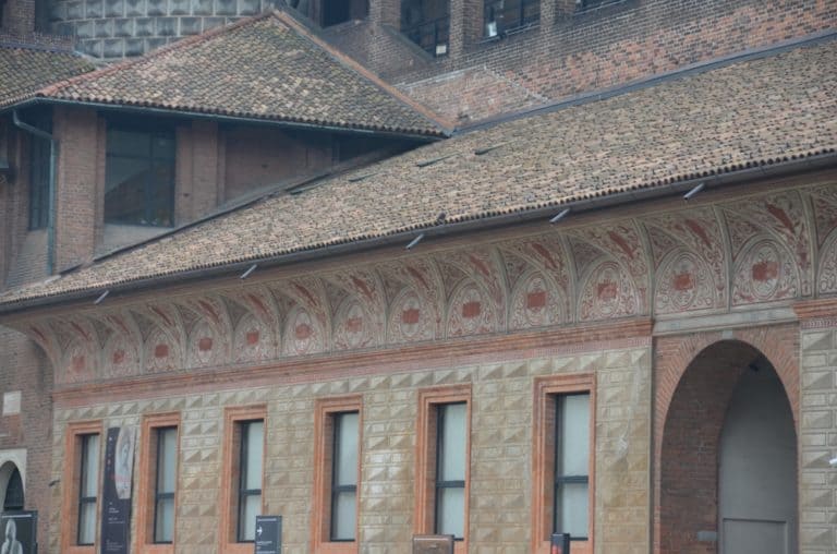 Sforza Castle – pattern on wall, Oct.2015 (Milan)