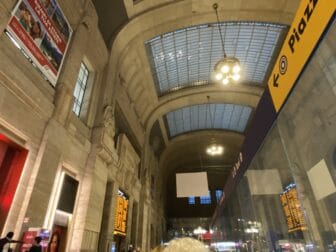 inside Central Station in Milan