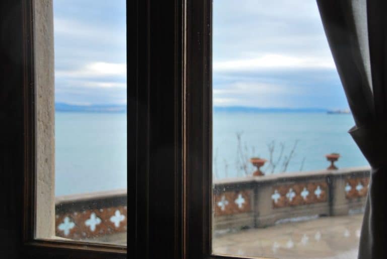 Italy, Miramare – from window, Feb. 2014 (Trieste)