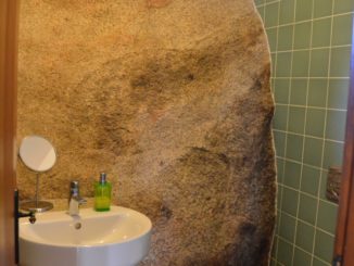 バスルームにも岩