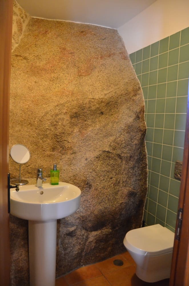 Boulder in the bathroom