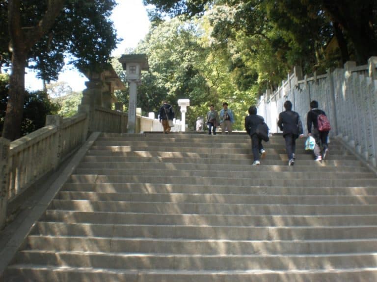 Japan, Mount Konpira – climbing stairs, Apr. 2013