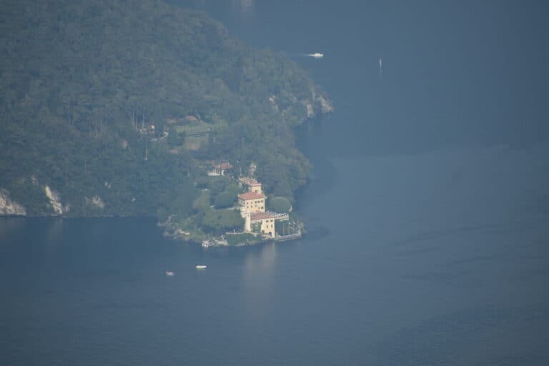 Overlook Lake Como from a mountain