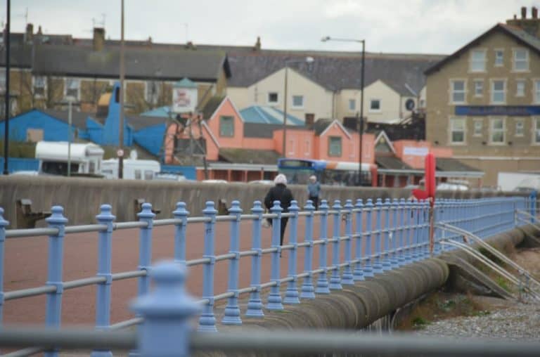 Inghilterra, Morecambe – inferriata azzurra, ottobre 2013