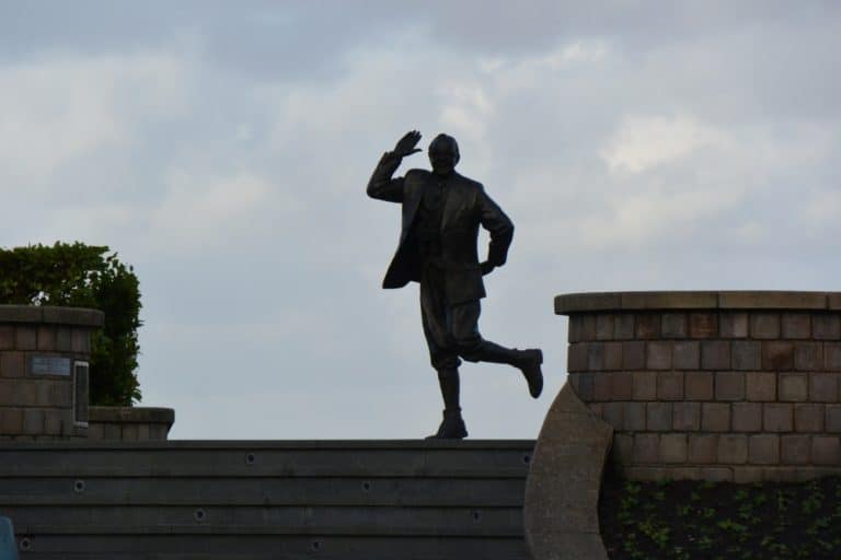 Morecambe – statua, Nov.2015