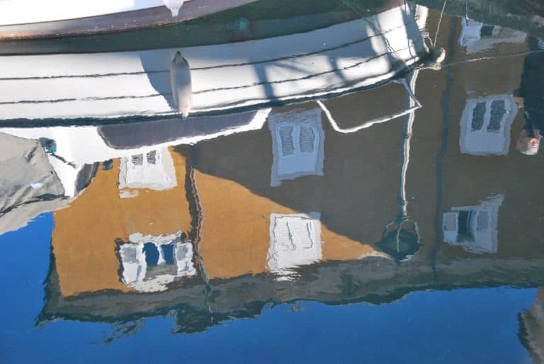 Italy, Muggia – house in water, Feb. 2014 (Trieste)