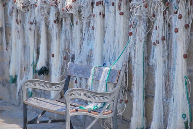 Italy, Muggia – fishing net, Feb. 2014 (Trieste)