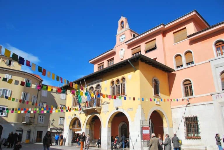 Italy, Muggia – town hall, Feb. 2014 (Trieste)