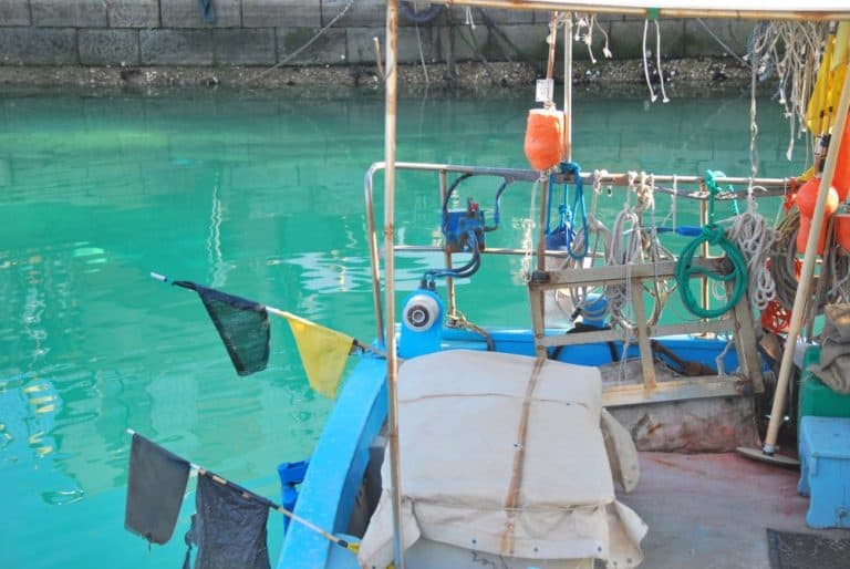 Italy, Muggia – fishing boat, Feb. 2014 (Trieste)
