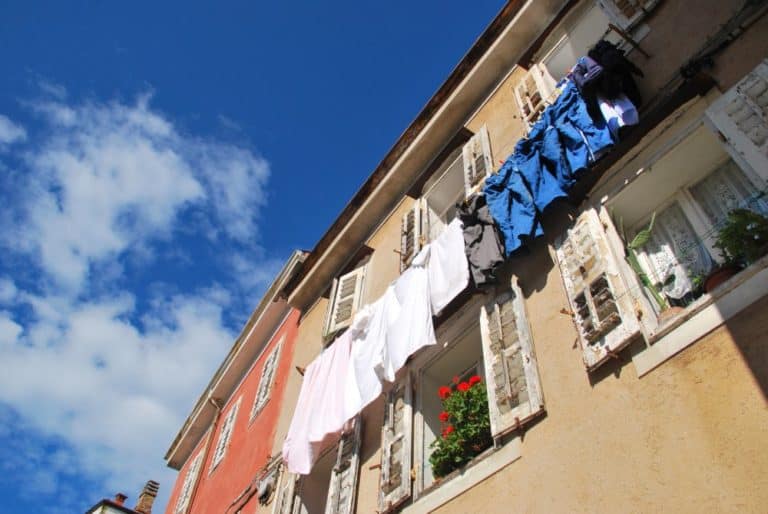 Italy, Muggia – easy to get dried, Feb. 2014 (Trieste)