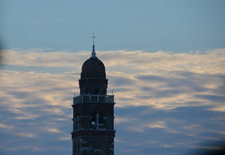Murano – tower and clouds, Oct.2015 (Venecia)