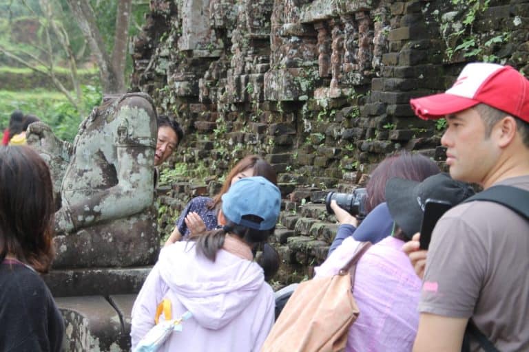 Vietnam, My Son – visitors, Jan.2015 (My Son)