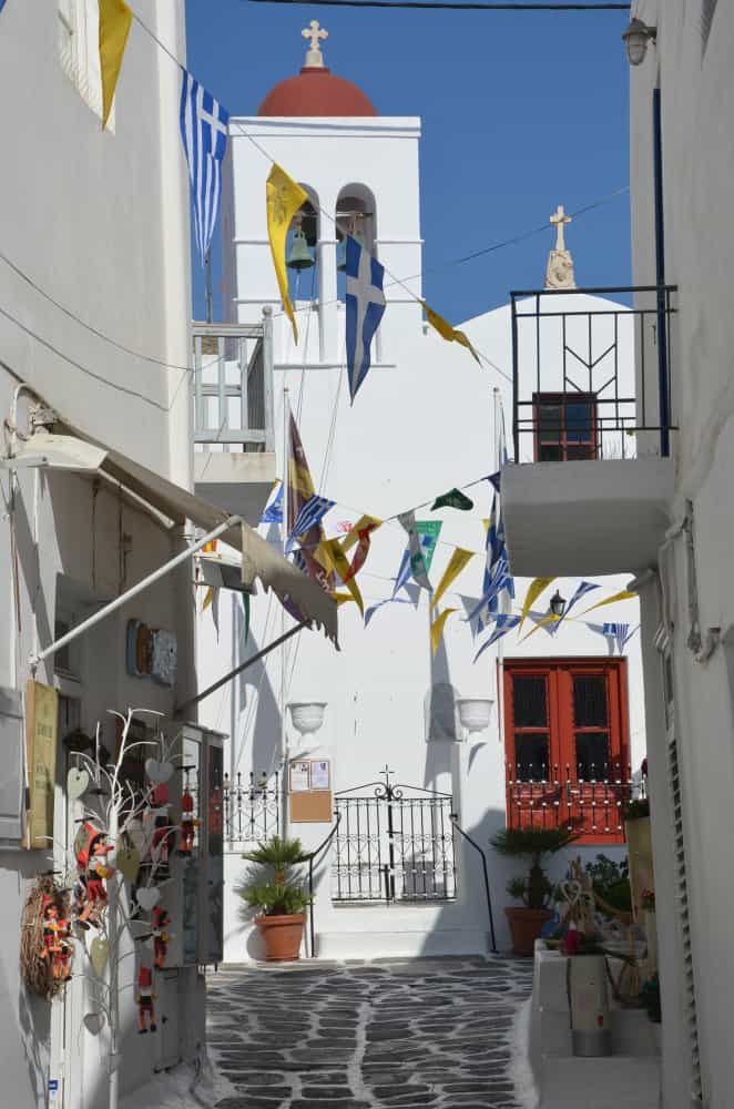 Grecia, Mykonos – bandiere, settembre 2013 (Mykonos)