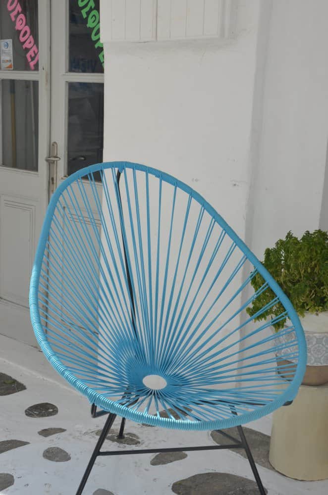 Grecia, Mykonos – sedia, settembre 2013 (Mykonos)