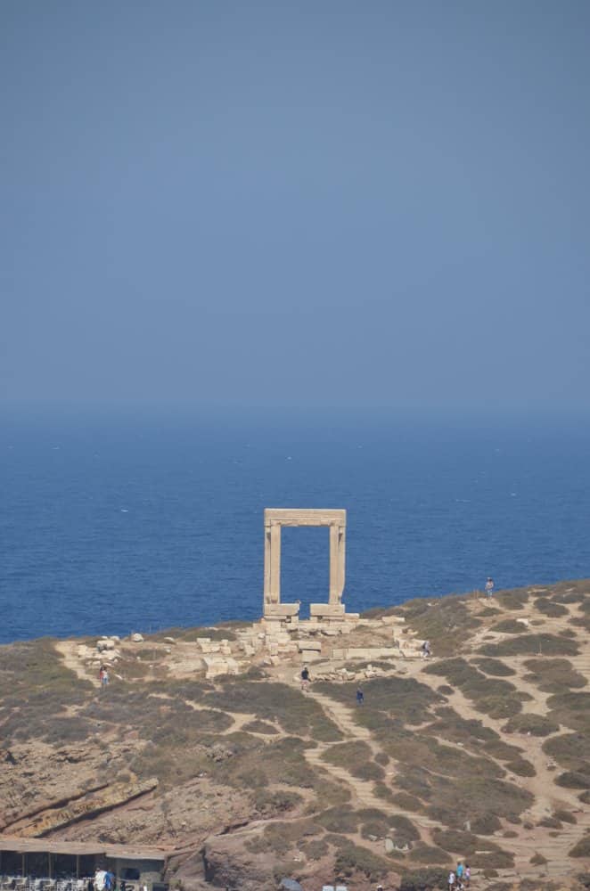 Greece, Naxos – Temple of Apollo in blue, Aug.2013 (Naxos)