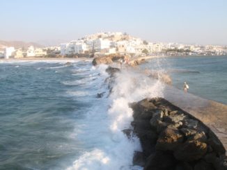 Greece, Naxos – walk in the splash, Aug.2013