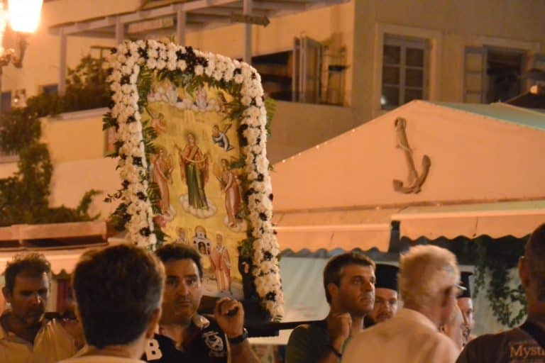 Greece, Naxos – procession1, Aug.2013 (Naxos)