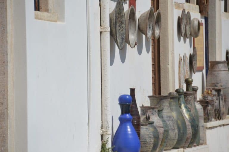 Greece, Naxos, Apiranthos – blue jar, Aug.2013 (Naxos)