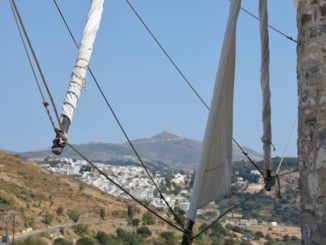 Grecia, Naxos, Apiranthos – il sole, agosto 2013