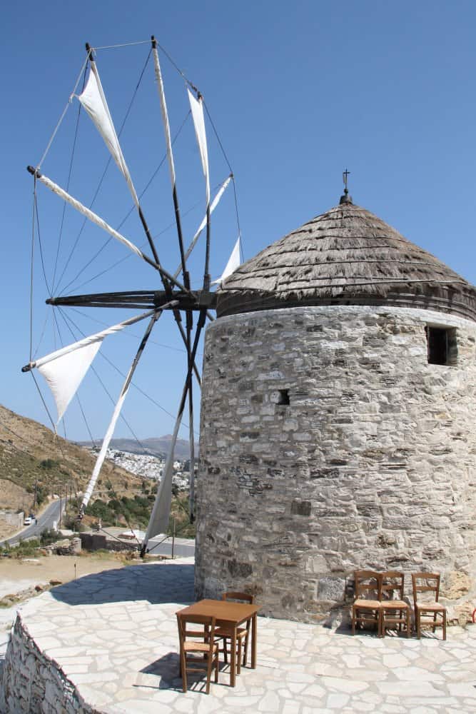 Greece, Naxos, Apiranthos – windmill, Aug.2013 (Naxos)