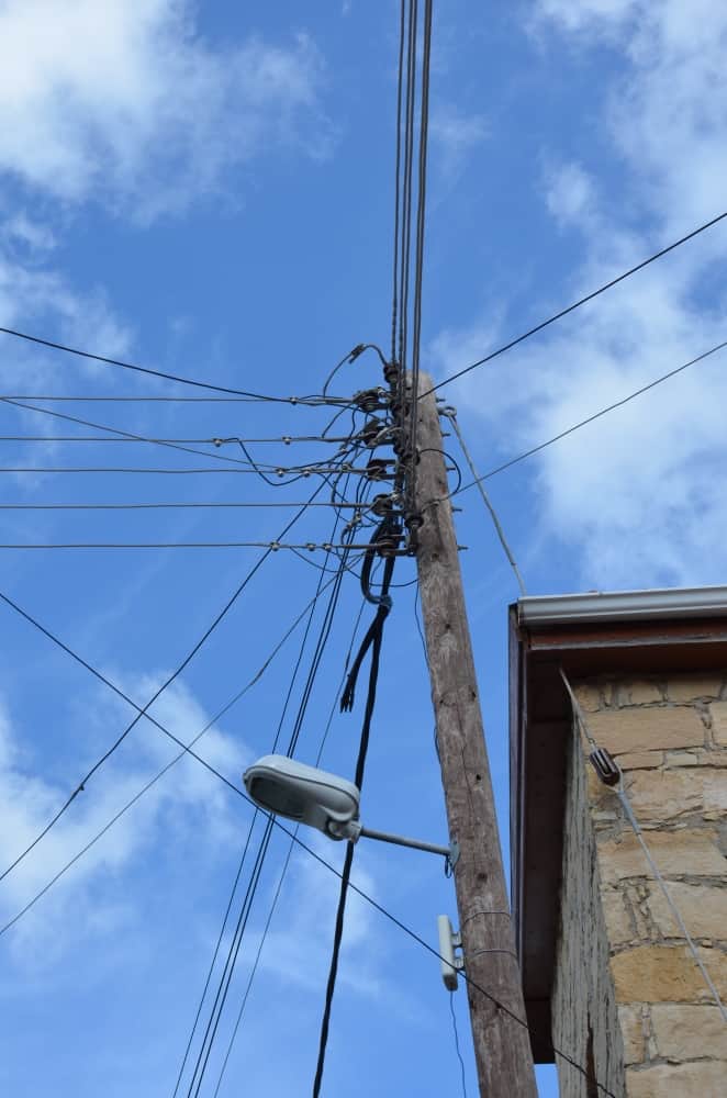 Neokhorio – telegraph pole, Apr.2015