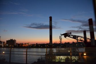 Niigata – seagull and pink sky, Aug.2016